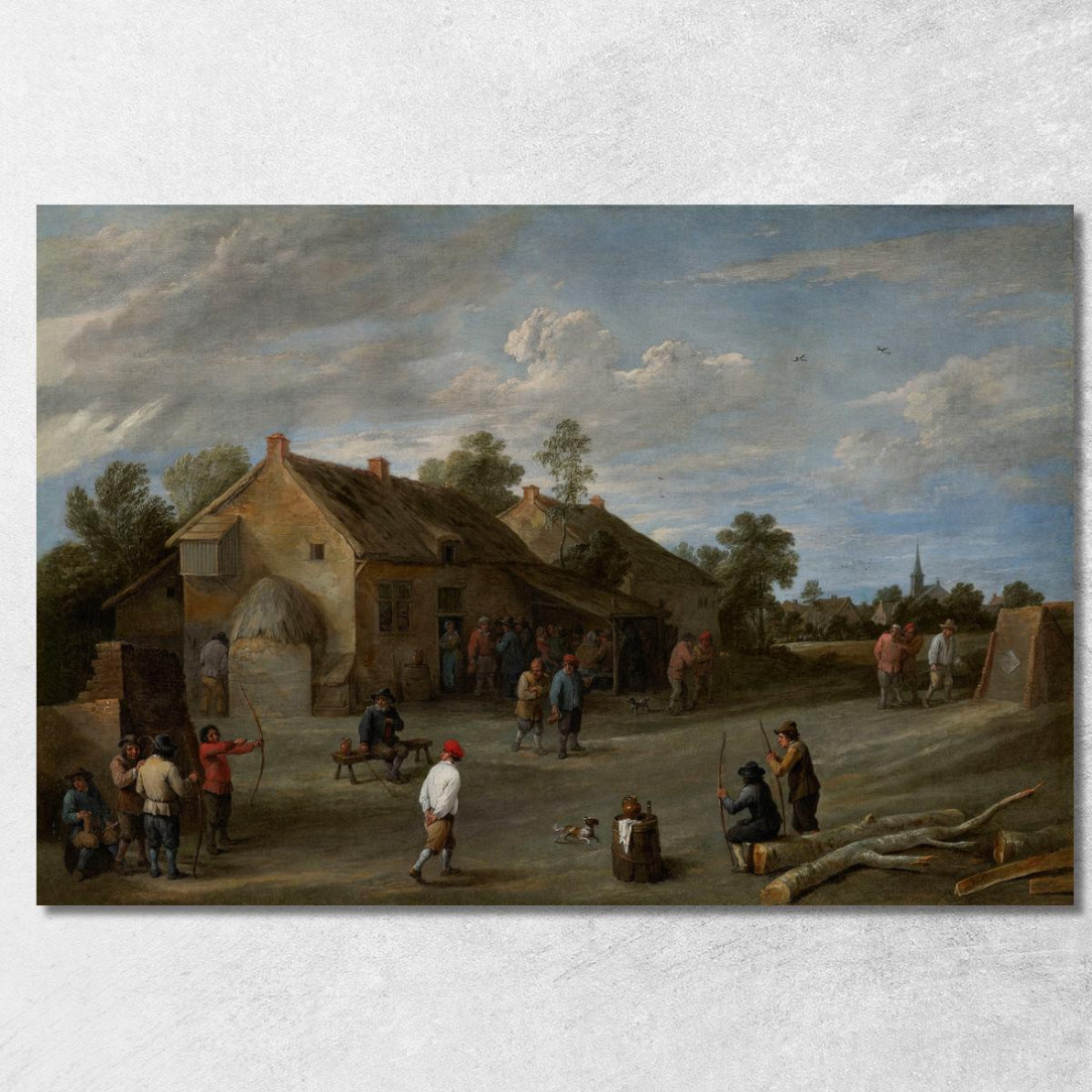 Gli Arcieri David Teniers The Younger dty86 quadro stampato su tela