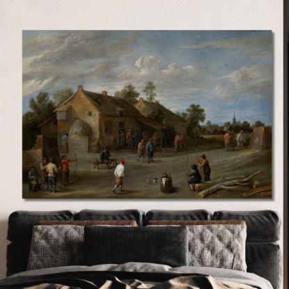 Gli Arcieri David Teniers The Younger dty86 quadro stampato su tela