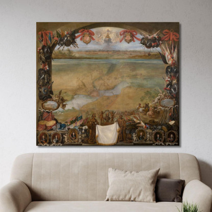 La Città Di Valenciennes David Teniers The Younger dty89 quadro stampato su tela