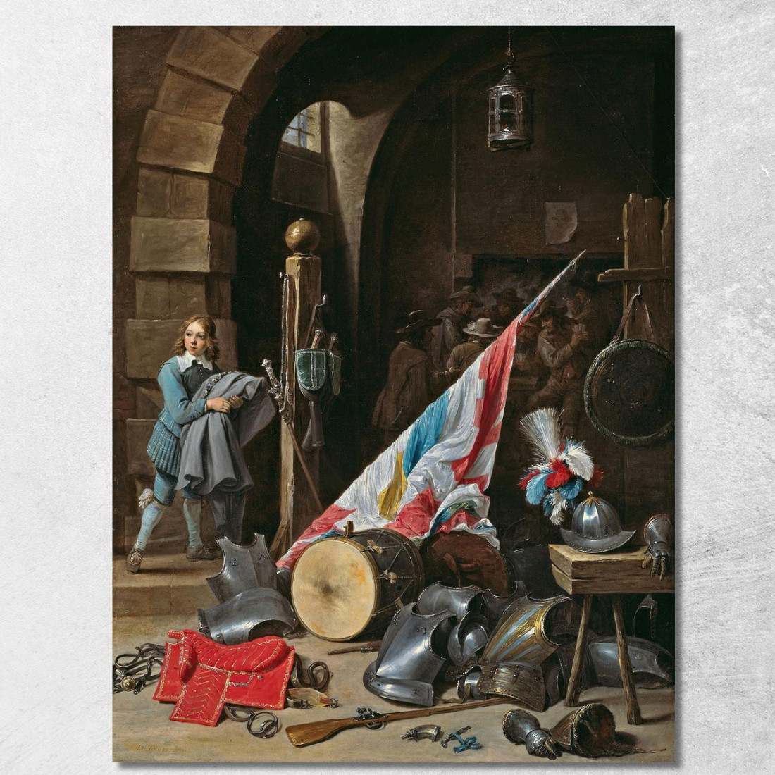 La Guardia David Teniers The Younger dty96 quadro stampato su tela La Guardia David Teniers The Younger dty96 quadro stampato su tela