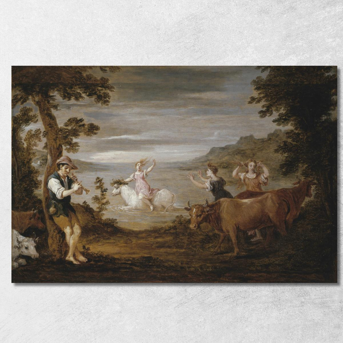 Il Ratto Di Europa 2 David Teniers The Younger dty101 quadro stampato su tela Il Ratto Di Europa 2 David Teniers The Younger dty101 quadro stampato su tela