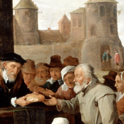 Le Sette Opere Di Misericordia Corporale David Teniers The Younger dty103 quadro stampato su tela