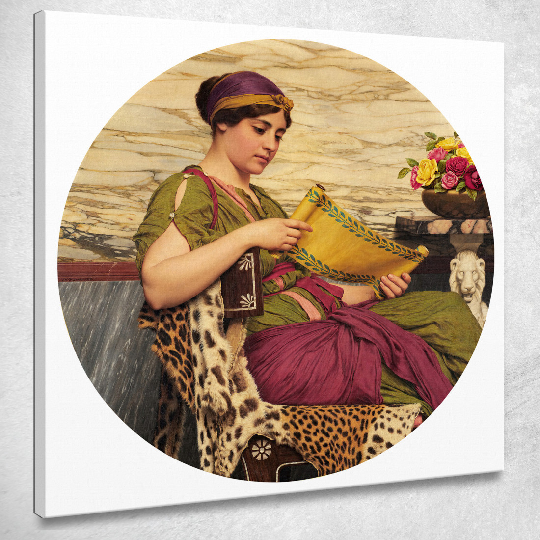 Un'Edizione Di Lusso John William Godward jwg16 quadro stampato su tela Un'Edizione Di Lusso John William Godward jwg16 quadro stampato su tela