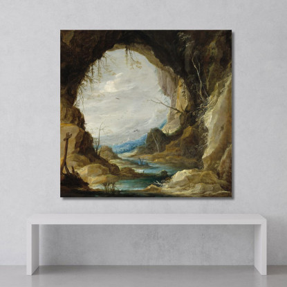 Vista Da Una Grotta David Teniers The Younger dty114 quadro stampato su tela