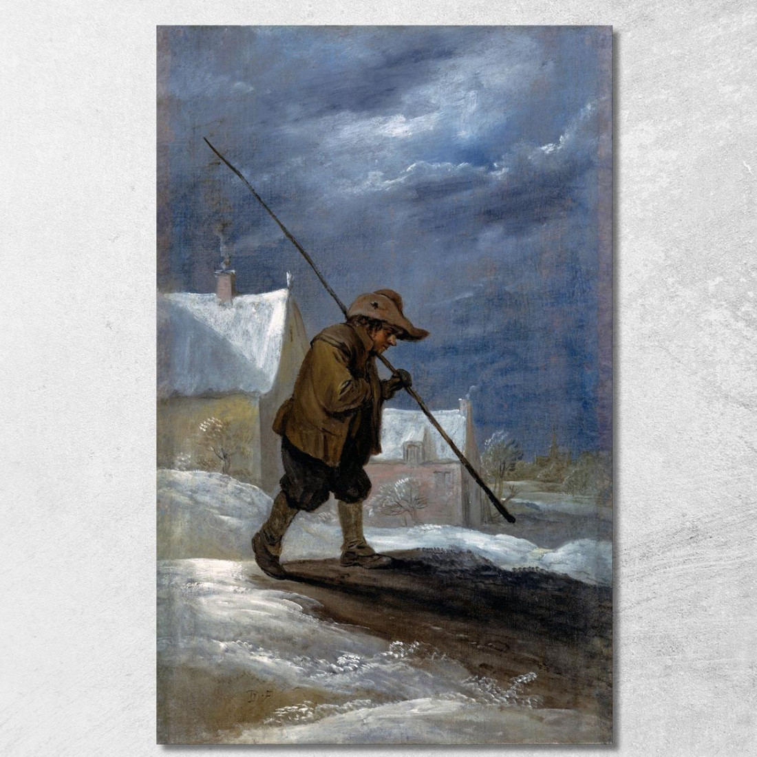 Inverno David Teniers The Younger dty116 quadro stampato su tela Inverno David Teniers The Younger dty116 quadro stampato su tela
