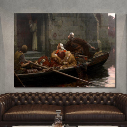 In Tempo Di Pericolo Edmund Blair Leighton ebl11 quadro stampato su tela