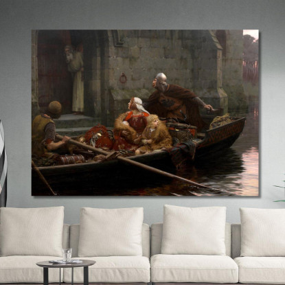 In Tempo Di Pericolo Edmund Blair Leighton ebl11 quadro stampato su tela