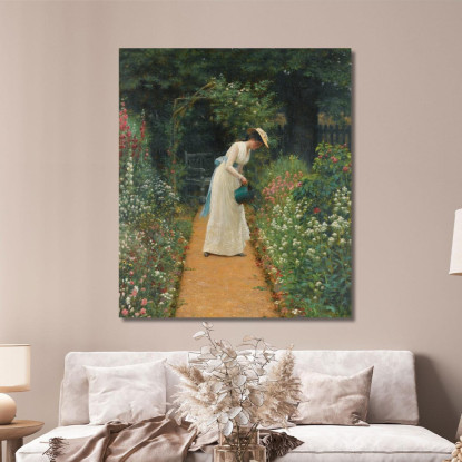 Il Giardino Della Mia Signora Edmund Blair Leighton ebl14 quadro stampato su tela
