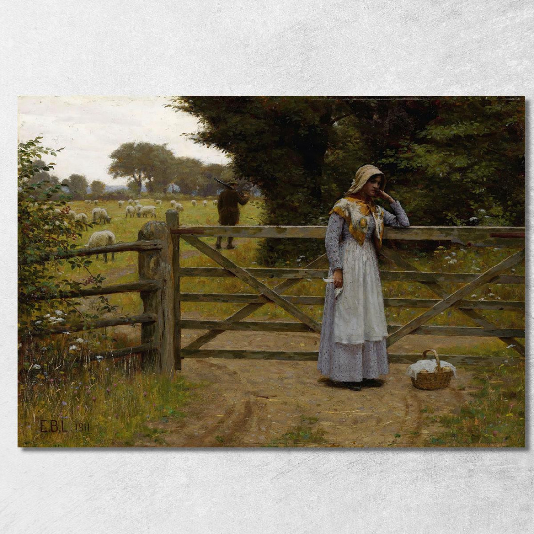Partenza Edmund Blair Leighton ebl16 quadro stampato su tela Partenza Edmund Blair Leighton ebl16 quadro stampato su tela