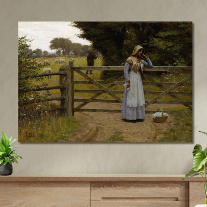 Partenza Edmund Blair Leighton ebl16 quadro stampato su tela