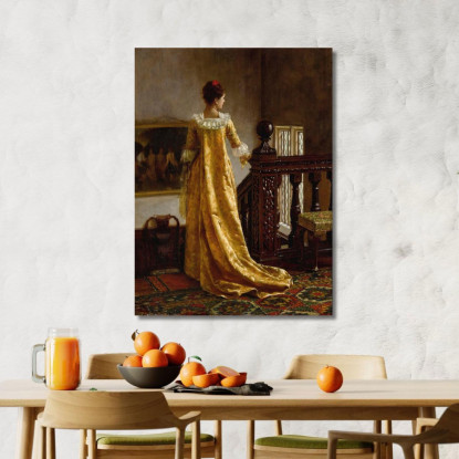 Qui M'Aime Me Suit (Chi Mi Ama Mi Segua) Edmund Blair Leighton ebl17 quadro stampato su tela
