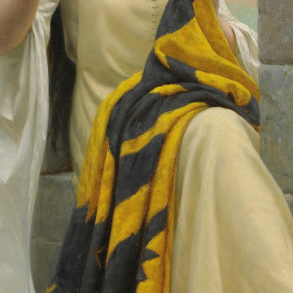 Cucendo Lo Stendardo Edmund Blair Leighton ebl19 quadro stampato su tela