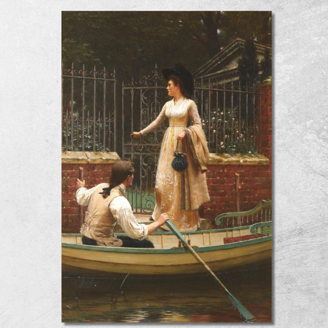 La Fuga D'Amore Edmund Blair Leighton ebl23 quadro stampato su tela La Fuga D'Amore Edmund Blair Leighton ebl23 quadro stampato su tela