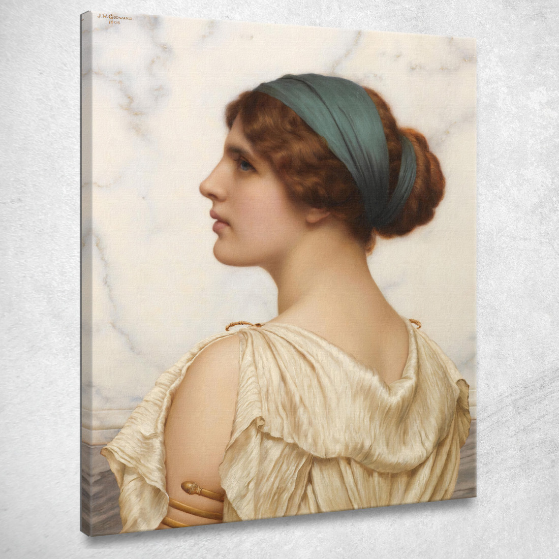 Atalanta John William Godward jwg20 quadro stampato su tela