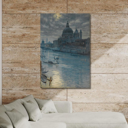 Una Scena Al Chiaro Di Luna A Venezia Edward John Poynter ejp1 quadro stampato su tela