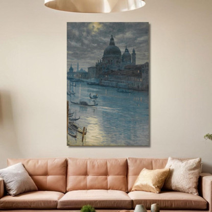 Una Scena Al Chiaro Di Luna A Venezia Edward John Poynter ejp1 quadro stampato su tela