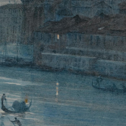 Una Scena Al Chiaro Di Luna A Venezia Edward John Poynter ejp1 quadro stampato su tela