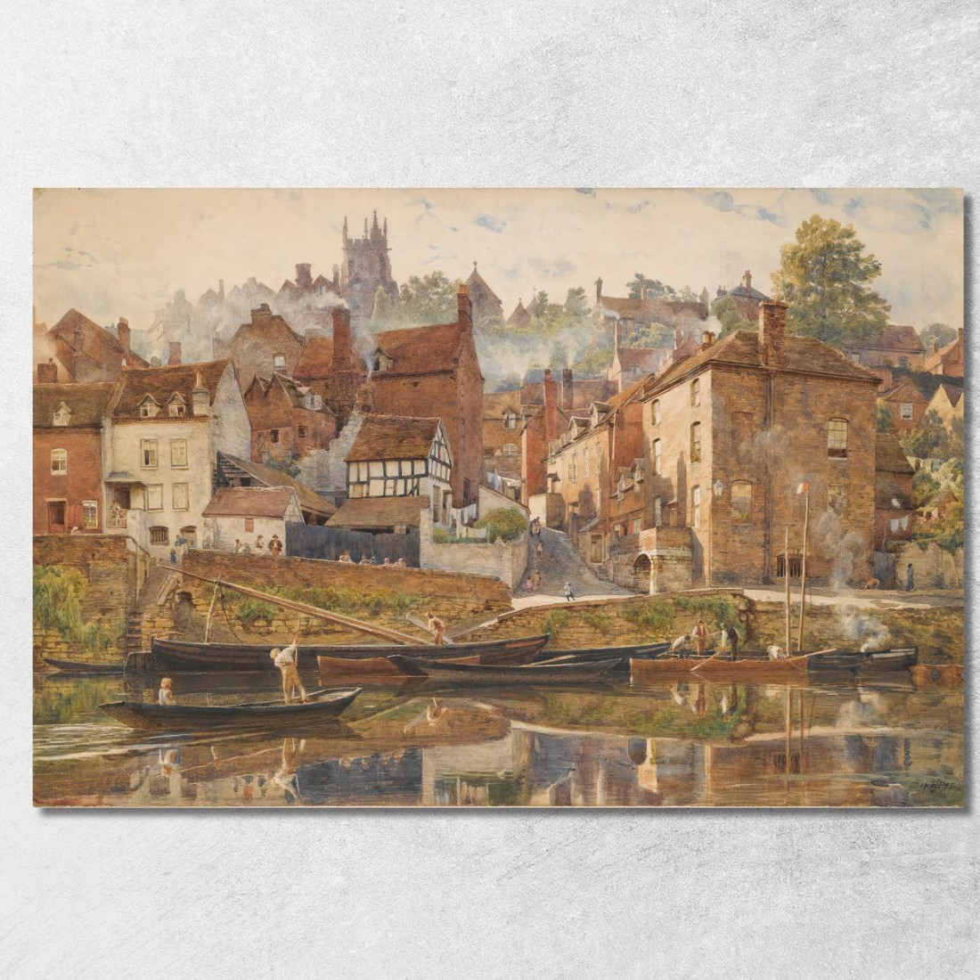 Presso Il Severn A Bridgnorth Edward John Poynter ejp7 quadro stampato su tela Presso Il Severn A Bridgnorth Edward John Poynter ejp7 quadro stampato su tela