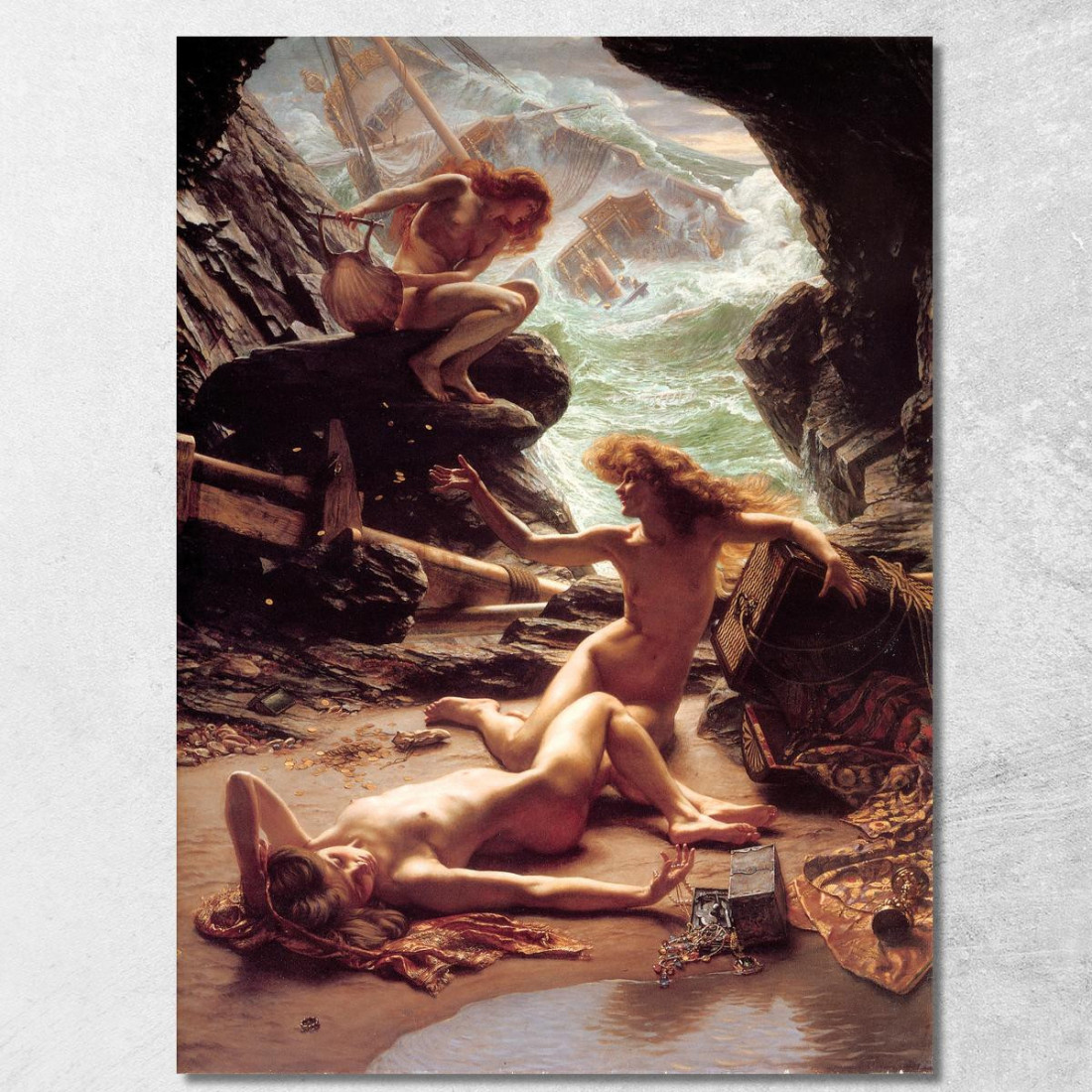 La Caverna Delle Ninfe Della Tempesta Edward John Poynter ejp8 quadro stampato su tela La Caverna Delle Ninfe Della Tempesta Edward John Poynter ejp8 quadro stampato su tela
