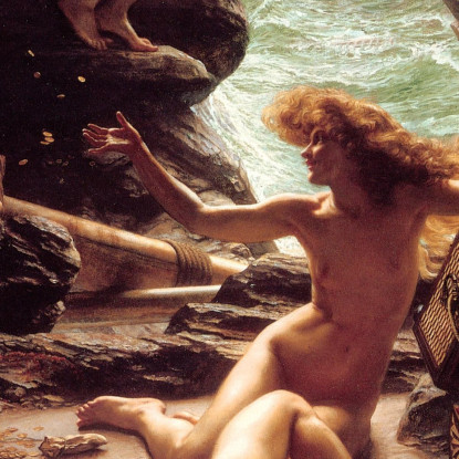 La Caverna Delle Ninfe Della Tempesta Edward John Poynter ejp8 quadro stampato su tela