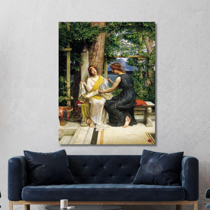 Elena E Ermia Edward John Poynter ejp15 quadro stampato su tela