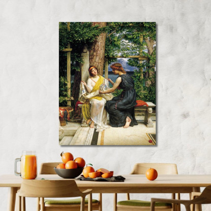 Elena E Ermia Edward John Poynter ejp15 quadro stampato su tela