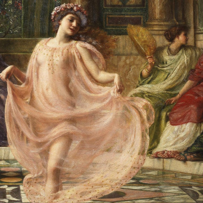 La Danza Ionica Edward John Poynter ejp26 quadro stampato su tela