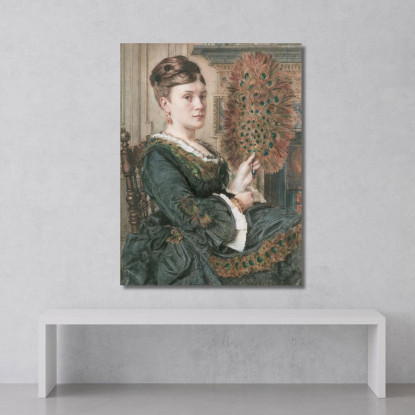 Il Ventaglio Del Pavone Edward John Poynter ejp27 quadro stampato su tela