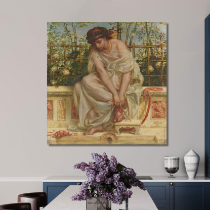 Il Sandalo Edward John Poynter ejp29 quadro stampato su tela