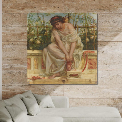 Il Sandalo Edward John Poynter ejp29 quadro stampato su tela