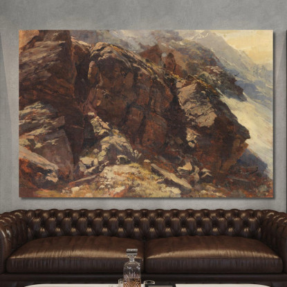 Studio Di Alta Montagna Edward Theodore Compton etc33 quadro stampato su tela