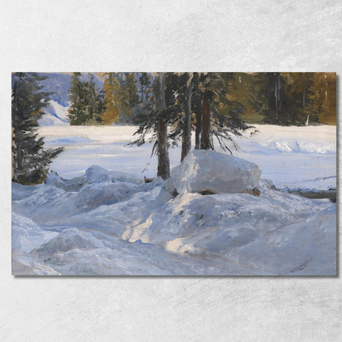 Sole Invernale Edward Theodore Compton etc58 quadro stampato su tela Sole Invernale Edward Theodore Compton etc58 quadro stampato su tela