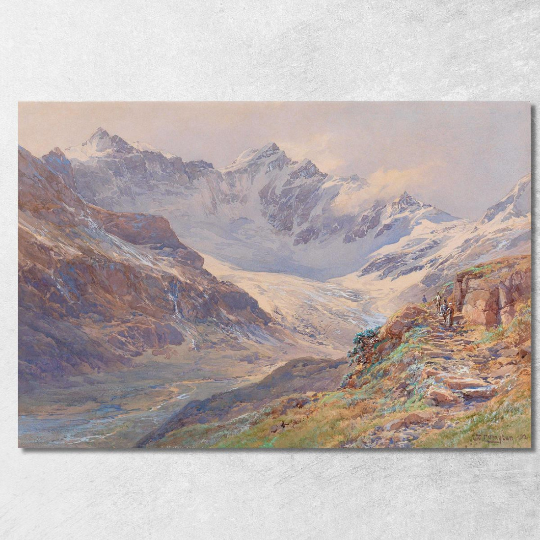 Ödenwinklkees Con Il Johannisberg Edward Theodore Compton etc60 quadro stampato su tela Ödenwinklkees Con Il Johannisberg Edward Theodore Compton etc60 quadro stampato su tela