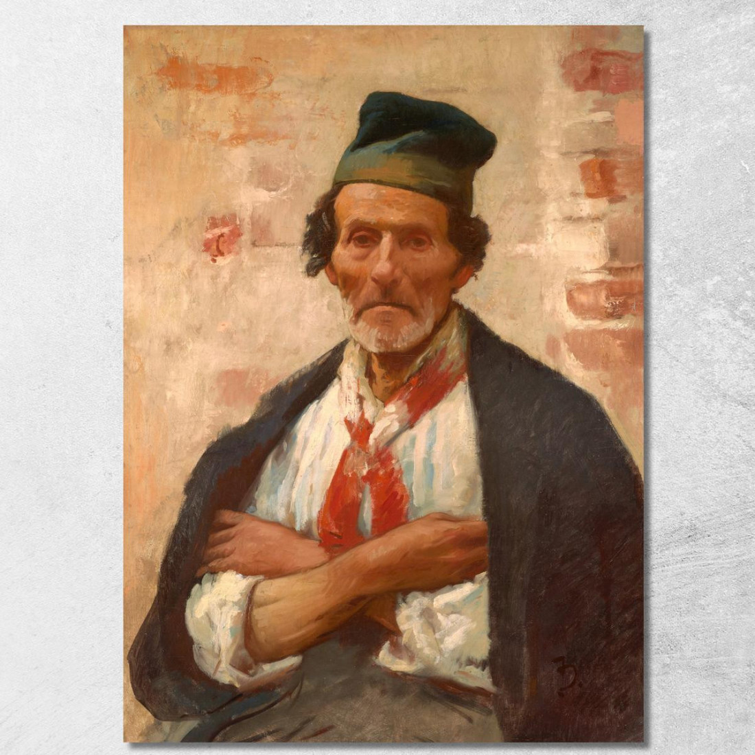 Pescatore Di Chioggia Frank Duveneck fdu1 quadro stampato su tela Pescatore Di Chioggia Frank Duveneck fdu1 quadro stampato su tela