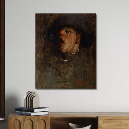 Autoritratto 2 Frank Duveneck fdu21 quadro stampato su tela
