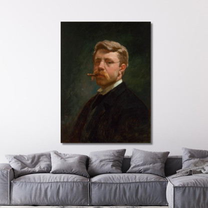 Autoritratto Frank Duveneck fdu22 quadro stampato su tela
