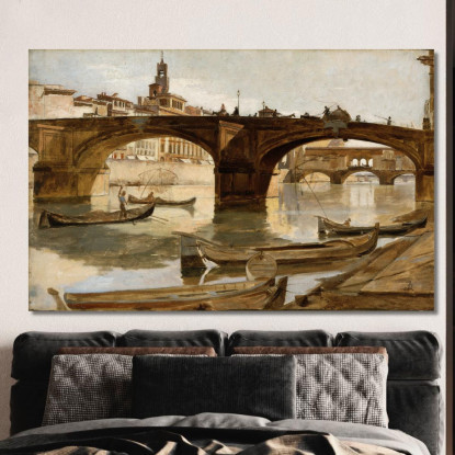 I Ponti Di Firenze Frank Duveneck fdu24 quadro stampato su tela