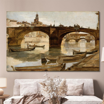 I Ponti Di Firenze Frank Duveneck fdu24 quadro stampato su tela