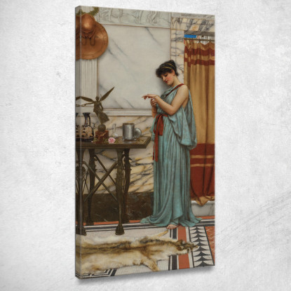 Il Suo Regalo Di Compleanno John William Godward jwg36 quadro stampato su tela