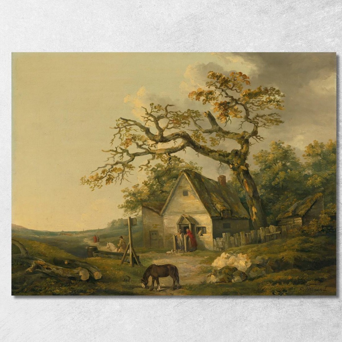 Una Locanda Di Campagna George Morland gmo2 quadro stampato su tela Una Locanda Di Campagna George Morland gmo2 quadro stampato su tela