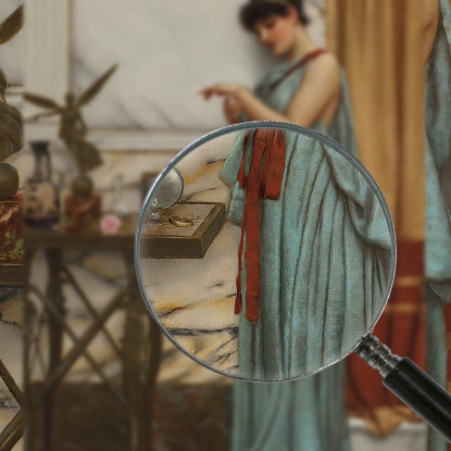 Il Suo Regalo Di Compleanno John William Godward jwg36 quadro stampato su tela