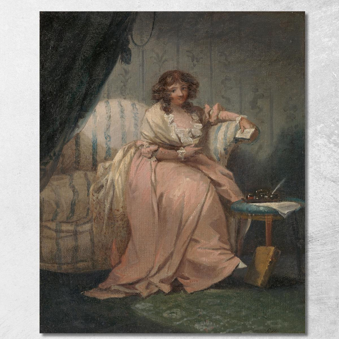 Una Donna Chiamata Anne La Moglie Dell'Artista George Morland gmo8 quadro stampato su tela Una Donna Chiamata Anne La Moglie Dell'Artista George Morland gmo8 quadro stampato su tela
