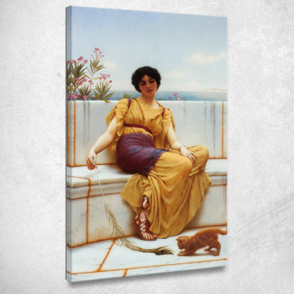 Ozio John William Godward jwg37 quadro stampato su tela