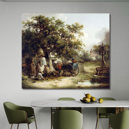 La Locanda Bell A Kilburn George Morland gmo38 quadro stampato su tela