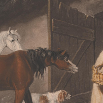 Il Foraggiatore Di Cavalli George Morland gmo45 quadro stampato su tela