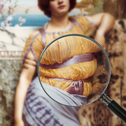 Danzatrice Ionica John William Godward jwg43 quadro stampato su tela