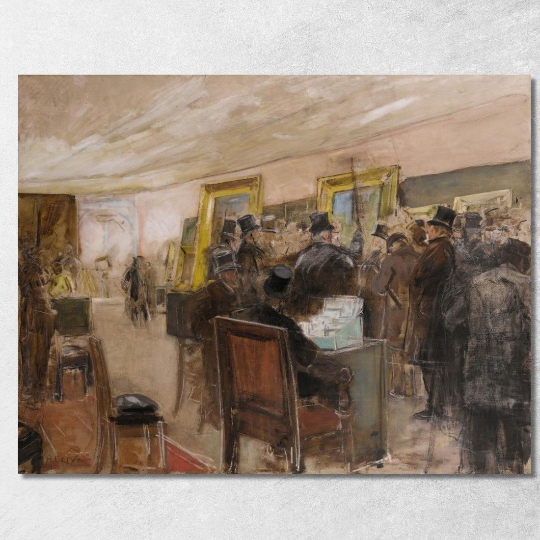 Studio Francese Per Une Séance Du Jury De Peinture Henri Gervex hgr13 quadro stampato su tela Studio Francese Per Une Séance Du Jury De Peinture Henri Gervex hgr13 quadro stampato su tela