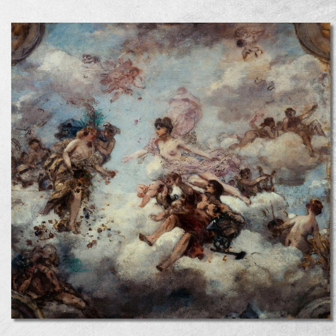 La Francia Accogliendo L'Abbondanza - Progetto Per Il Soffitto Del Palazzo Dell'Eliseo Henri Gervex hgr15 quadro stampato su te La Francia Accogliendo L'Abbondanza - Progetto Per Il Soffitto Del Palazzo Dell'Eliseo Henri Gervex hgr15 quadro stampato su te