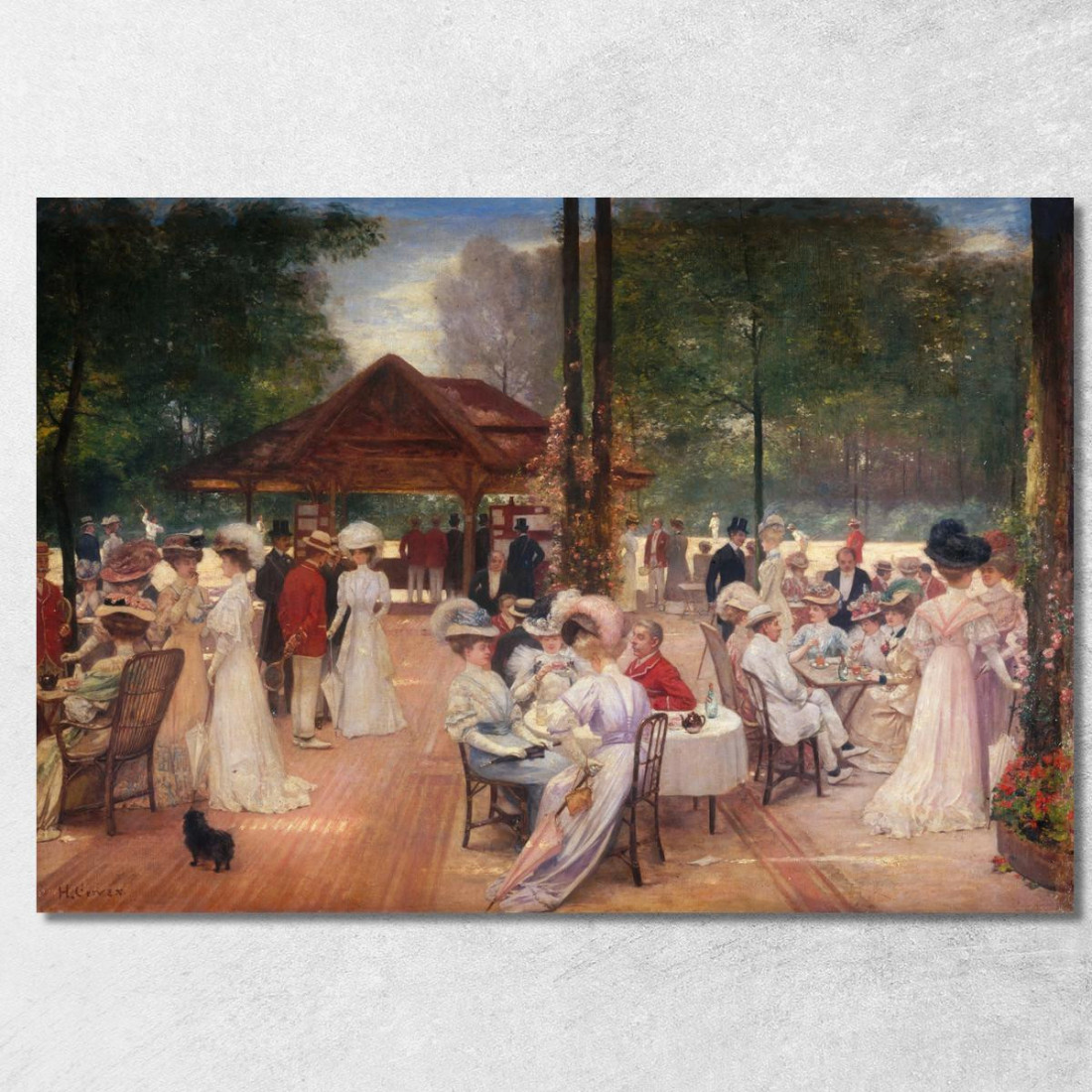 Il Circolo Dell'Isola Di Puteaux Henri Gervex hgr20 quadro stampato su tela Il Circolo Dell'Isola Di Puteaux Henri Gervex hgr20 quadro stampato su tela