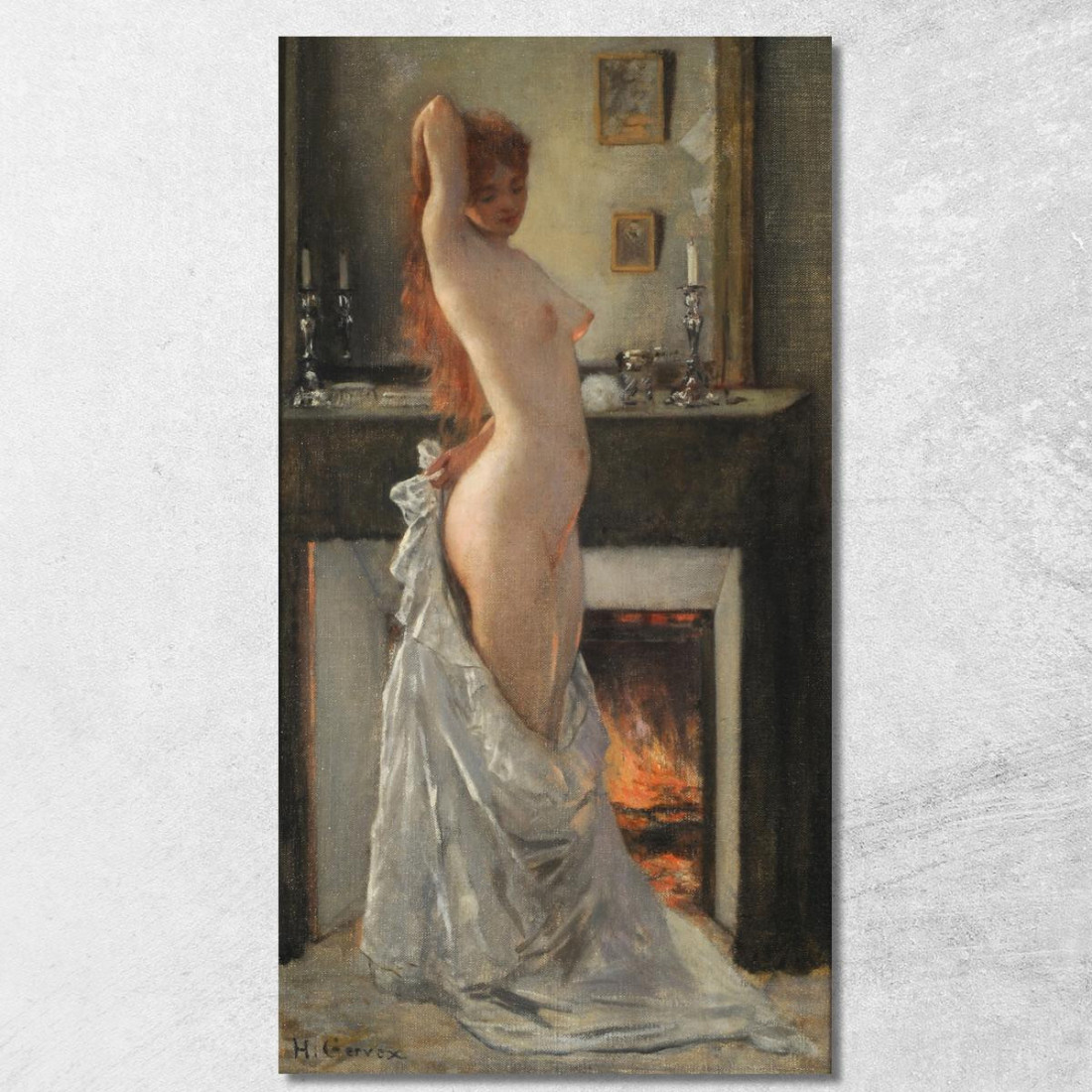 Parisina Alla Sua Toilette Henri Gervex hgr27 quadro stampato su tela Parisina Alla Sua Toilette Henri Gervex hgr27 quadro stampato su tela